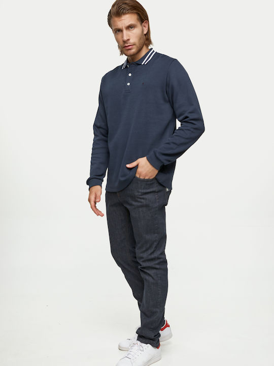 Polo Μπλούζα Μακρυμάνικη Navy Μπλε