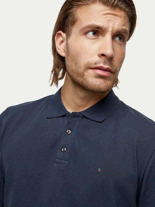 Polo Long Sleeve Blouse Navy Blue