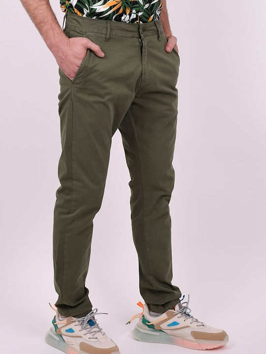 Hose Stoff Chino Tasche khaki Khaki