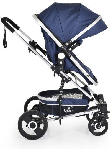 Cangaroo Gigi Καρότσι 2 σε 1 Kατάλληλο για Nεογέννητο Denim 12kg