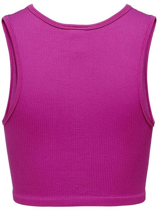 Only Women's Crop Top Sleeveless Very Berry