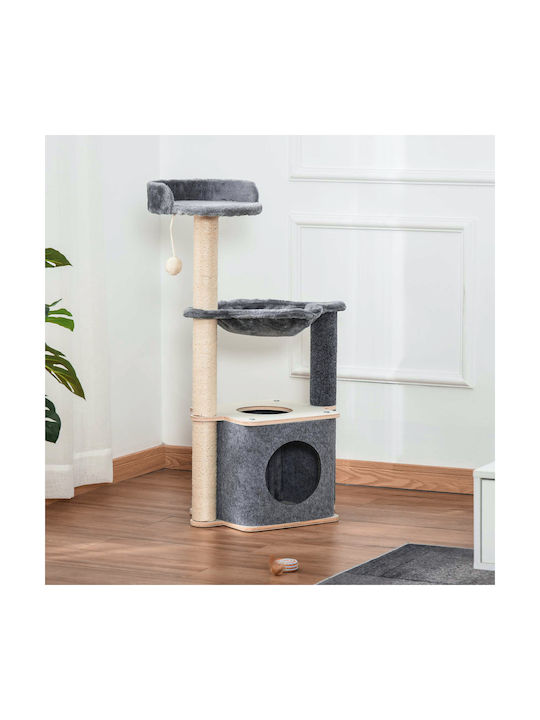 Pawhut Γατόδεντρο Γκρι 48x34x95εκ. Pawhut Γατόδεντρο Γκρι 48x34x95εκ.