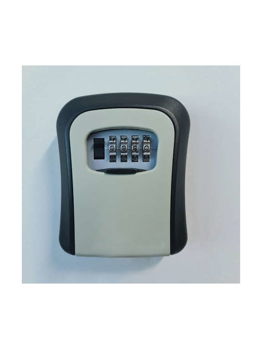 Malatec Wall-mounted Combination Key Holder Metallic with Combination Dial 9x4x12cm