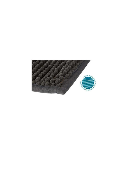 Rutschfest Badematte Synthetisch,Polyester/Cotton/Leather Rechteckig AT00011970 Gray 40x60cm