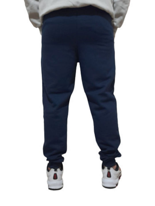 Body Train Men's Sweatpants with Rubber Blue