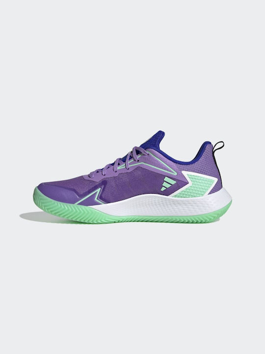 Adidas Defiant Speed Men's Tennis Shoes for Clay Courts Violet Fusion / Silver Metallic / Pulse Mint