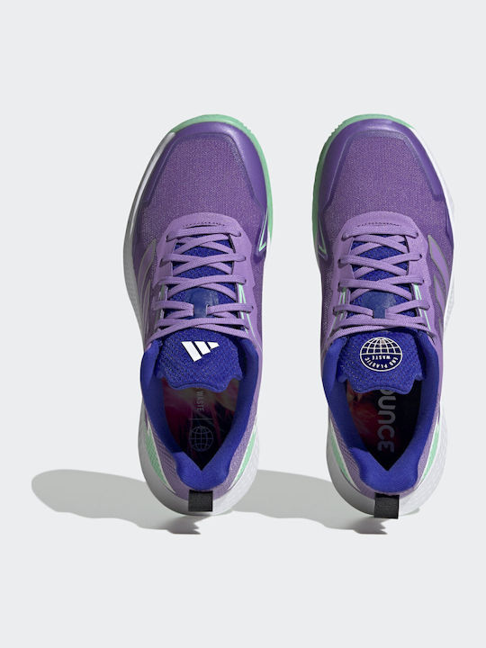 adidas Defiant Speed Ανδρικά Παπούτσια Τένις για Χωμάτινα Γήπεδα Violet Fusion / Silver Metallic / Pulse Mint