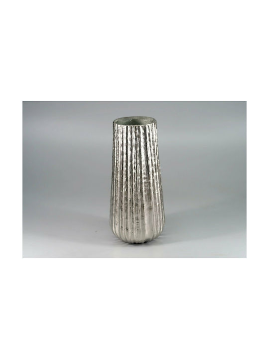 Καρβούνης Metallic Vase 15x15x33cm