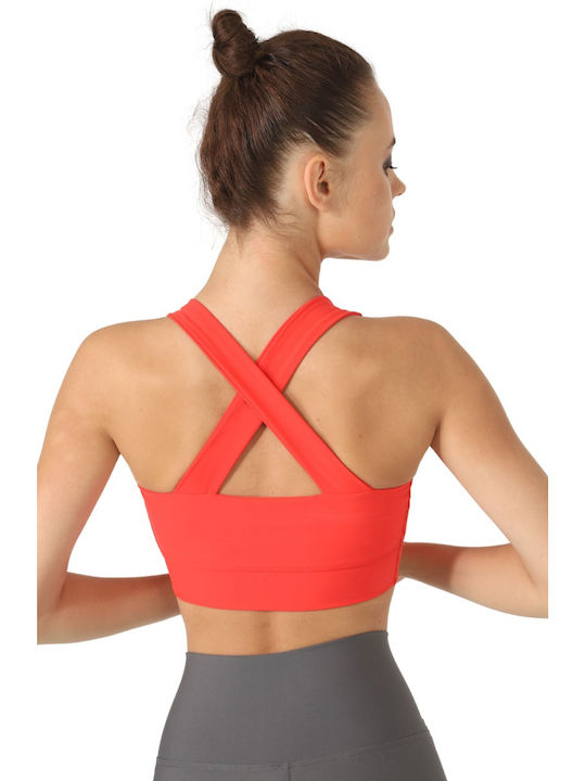 Superstacy Women's Sports Bra without Padding Red