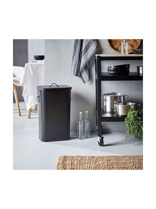 Butlers Grove Кошче Binster за Боклук Метален Черен 41л