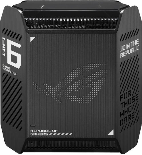 Asus ROG Rapture GT6 WiFi-Mesh-Netzwerk Zugriffspunkt Wi-Fi 6 Tri Band (2.4 & 5 & 5GHz) in Einzelner Bausatz Schwarz