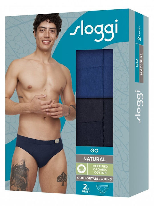 Ανδρικά Σλιπ Μπλε 2Pack