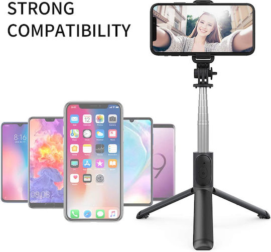 Techsuit Q01 Selfie-Stick Tripod für Handy Bluetooth Weiß
