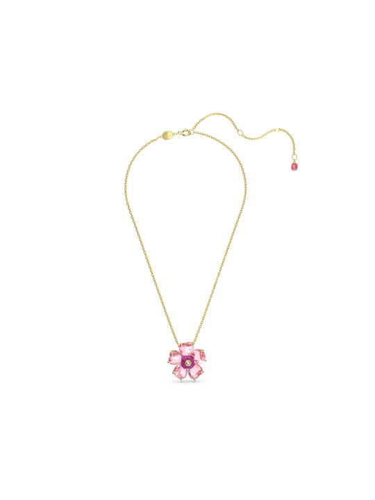 Swarovski Florere Necklace with Rose Gold Plating