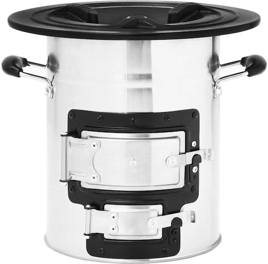 vidaXL Ξυλόσομπα για Camping 51.5x35x30.5εκ.