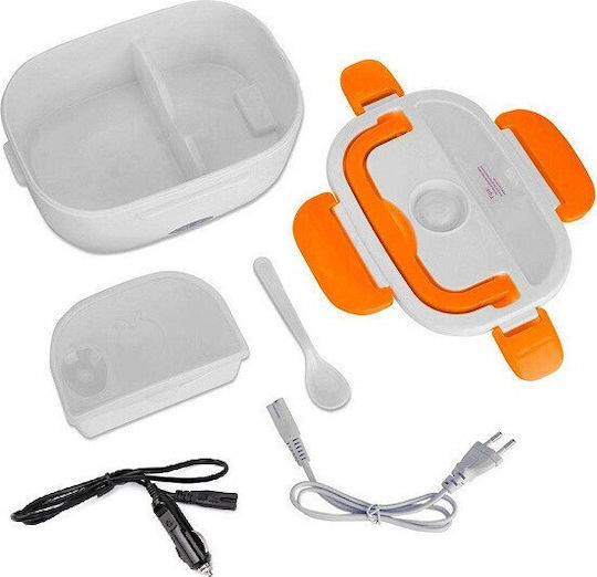 Lamp Elektrische Behälter Lunchbox Isolierte Lunchbox Kunststoff Orange 1500ml 1Stück