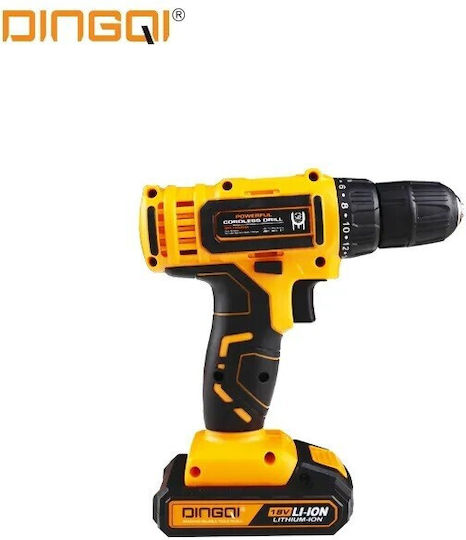 Dingqi Mașină De Găurit Cu Baterie 18V 2x1.5Ah