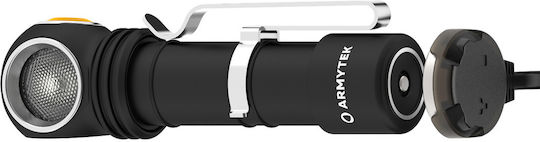 Armytek Επαναφορτιζόμενος Φακός LED IP68 με Μέγιστη Φωτεινότητα 1200lm Wizard C2 Magnet