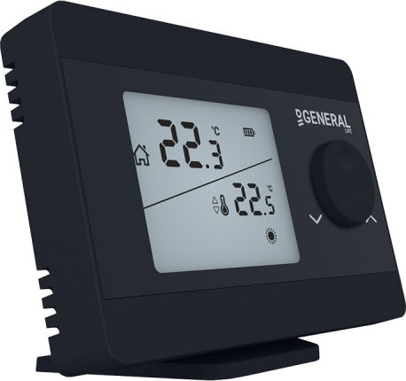 General Life HT 250S RF Ψηφιακός Θερμοστάτης Χώρου Black