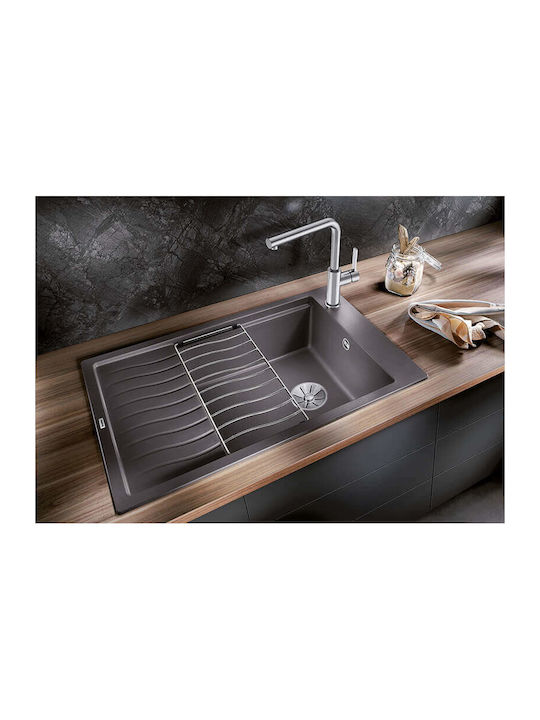 Blanco Elon XL 6 S Silgranit PuraDur 527069 Drop-In Chiuvetă din Granit Sintetic L78xW50cm Soft White