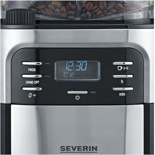 Severin Προγραμματιζόμενη Καφετιέρα Φίλτρου 1000W Silver