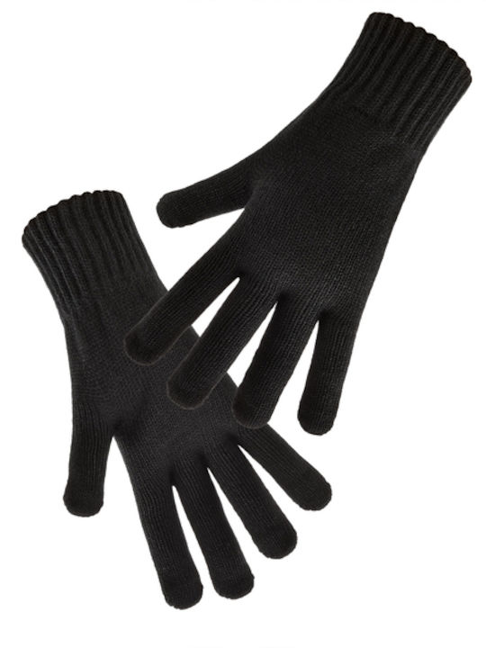 Set aus Mütze und Handschuhen schwarz 100% Acryl