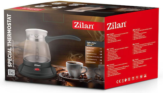 Zilan Ηλεκτρικό Μπρίκι 600W με Χωρητικότητα 500ml Διάφανο