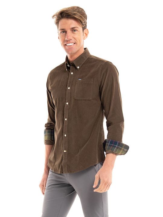 Barbour Ramsey Corduroy Shirt Brown