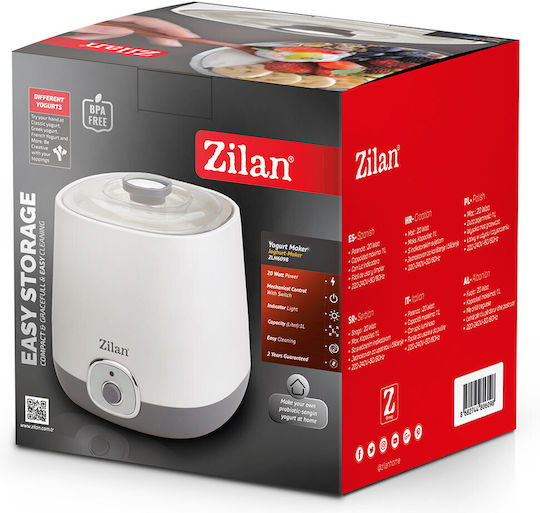 Zilan Yogurt Maker with Container 1lt White 20W