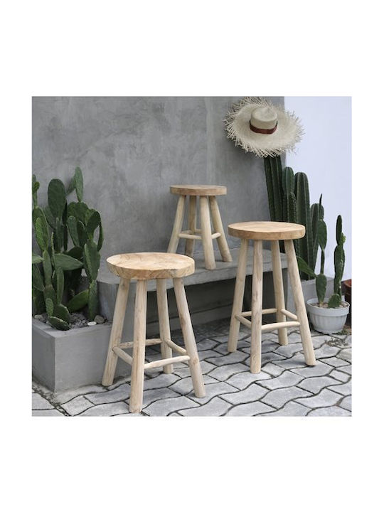 Hocker Für das Wohnzimmer Hölzernes Kont Braun 30x30x45cm