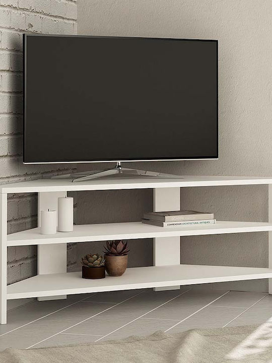 TV Stand Thales White L110xD36xH45cm
