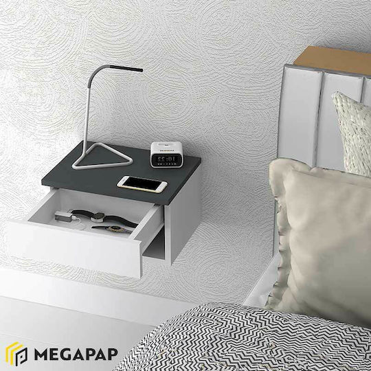 Mary Anthracite / White 40x30x23cm GP028-0052,4