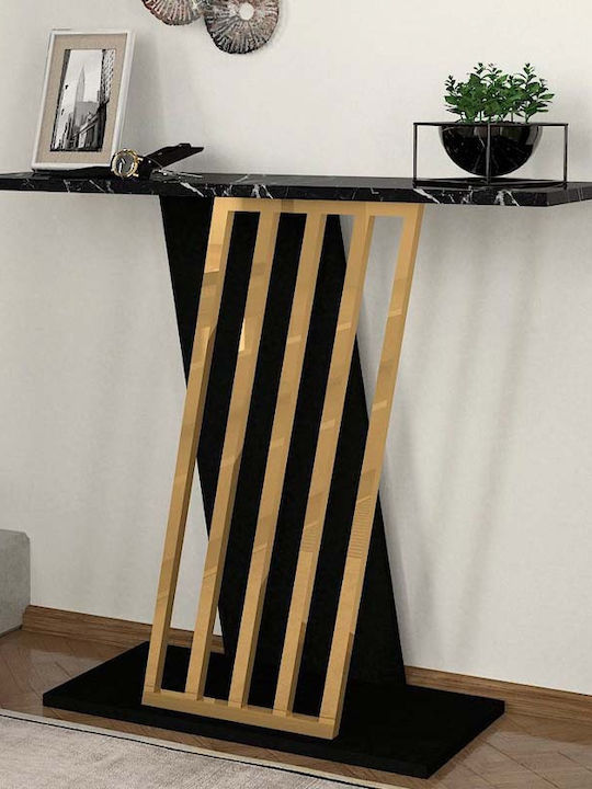 Gravity Wooden Console Table Black L90xW60xH76.8cm