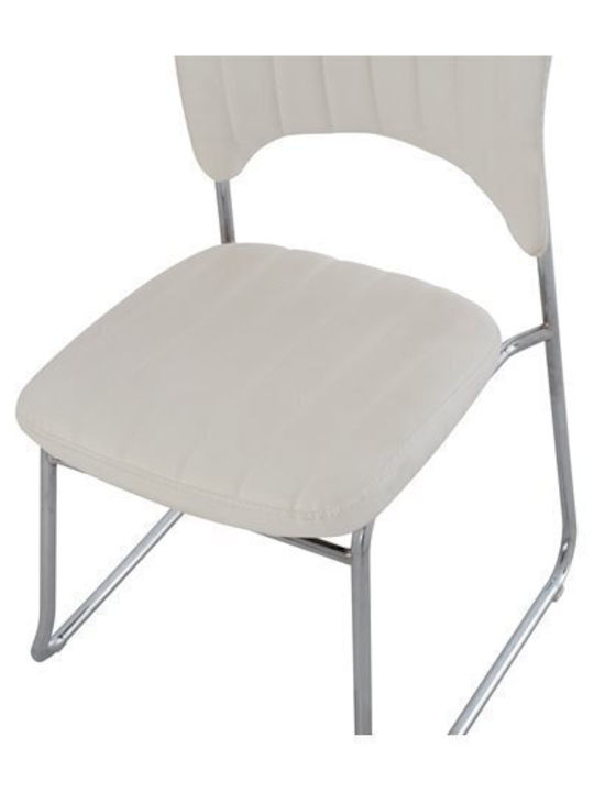 Καρέκλα Επισκέπτη Quenti Λευκή 52x60x85cm 4τμχ