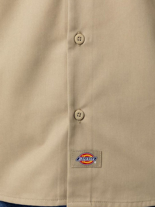 Cămașă de lucru Dickies Ls Rec Khaki Cămașă pentru bărbați Bej