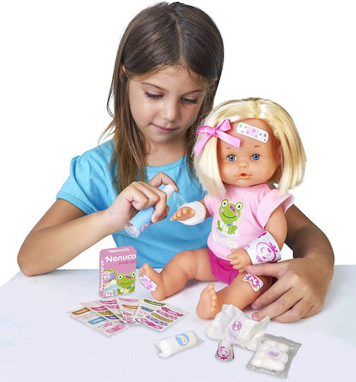 Giochi Preziosi Nenuco Baby Doll Set Care with Accessories for 3+ Years 35 cm