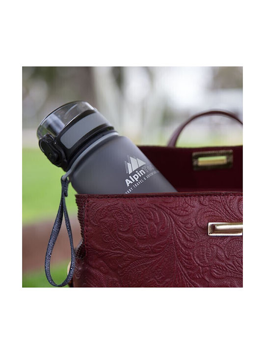 AlpinPro Αθλητικό Παγούρι Πλαστικό 650ml Γκρι