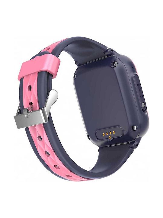 INTIME Kids Digital Watch with GPS and Rubber/Plastic Strap Pink