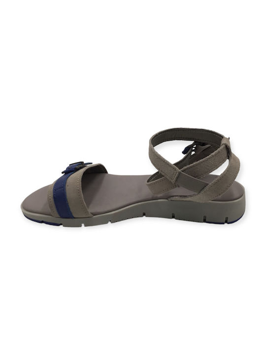 Aerosoles Damen Flache Sandalen mit Riemen in Gray Farbe