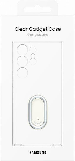 Samsung Clear Gadge Cover Umschlag Rückseite Kunststoff Transparent (Galaxy S23 Ultra)