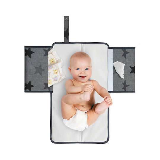 Dooky Pad portabil de schimbare Stars Gri 34x60cm