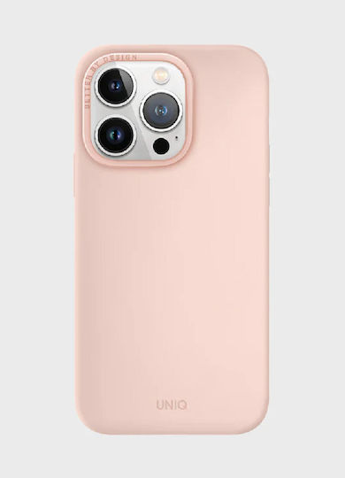 Uniq Lino Back Cover Silicone Blush Pink (iPhone 14 Pro)