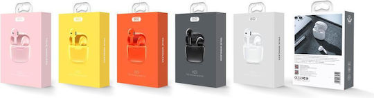 XO X23 TWS Earbud Bluetooth Handsfree Ακουστικά με Θήκη Φόρτισης Λευκά