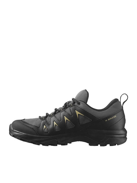 Salomon X Braze GTX Men's Waterproof Hiking Shoes With Gore-Tex Membrane Black