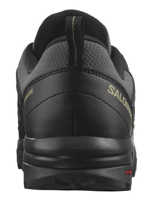 Salomon X Braze GTX Men's Waterproof Hiking Shoes With Gore-Tex Membrane Black