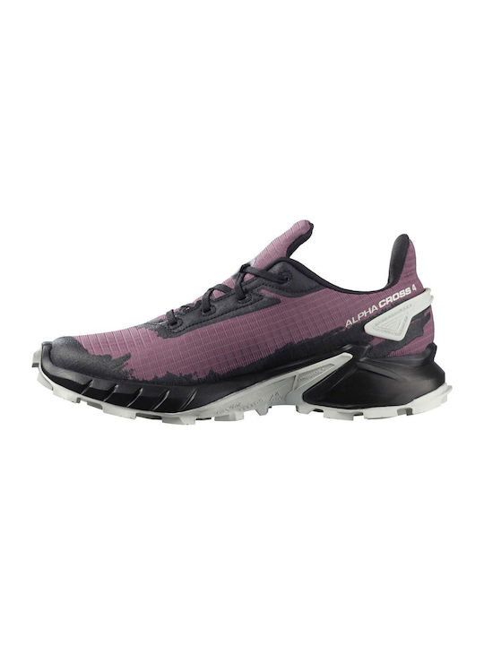 Salomon Alphacross 4 Γυναικεία Trail Moonscape / Black / Lunar Rock