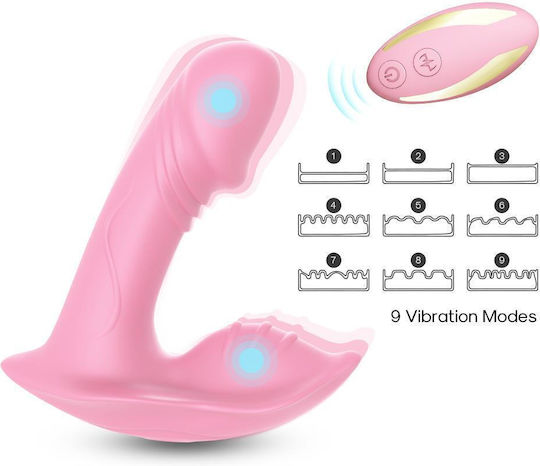 Kinksters Clitoral Vibrator cu Telecomandă Vibrator de chiloți - Whistle 9.6cm Roz