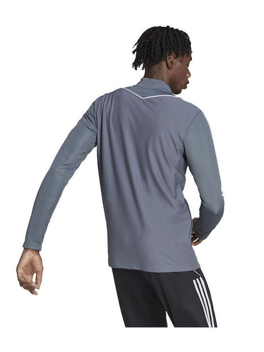 Adidas Tiro 23 League Men's Sweatshirt Jacket with Hood Gray