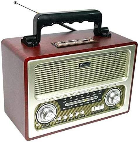 Meier M1800-BT Retro Επιτραπέζιο Ραδιόφωνο Επαναφορτιζόμενο με USB Καφέ