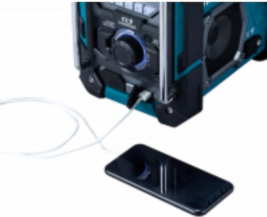 Makita DMR 301 Φορητό Ραδιόφωνο Επαναφορτιζόμενο DAB+ με Bluetooth Μπλε